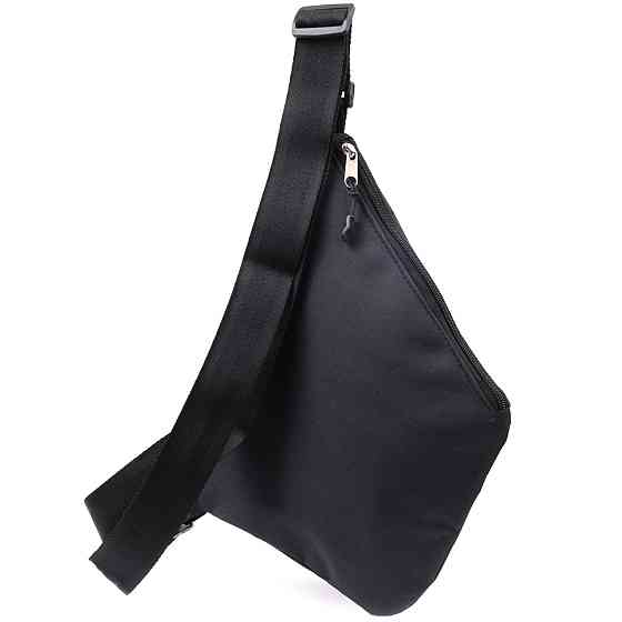 Стильна повсякденна слінг-сумка з якісного поліестеру FABRA 22586 Чорний Київ