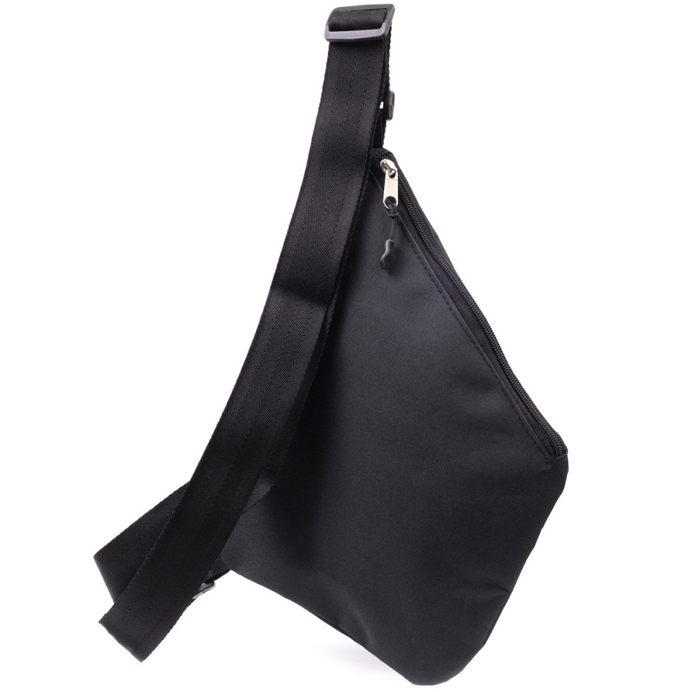 Стильна повсякденна слінг-сумка з якісного поліестеру FABRA 22586 Чорний Київ - фото 4