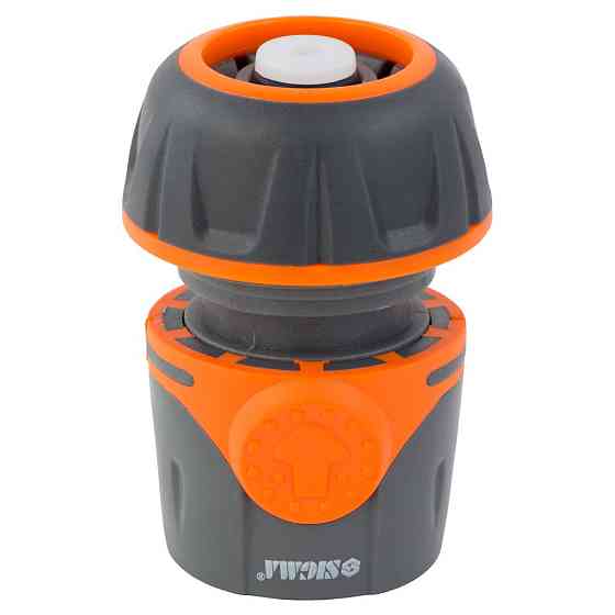 Конектор 1⁄2" швидкознімний для шланга 3⁄4" аквастоп (ABS+TPR) FLORA (5015514) Київ