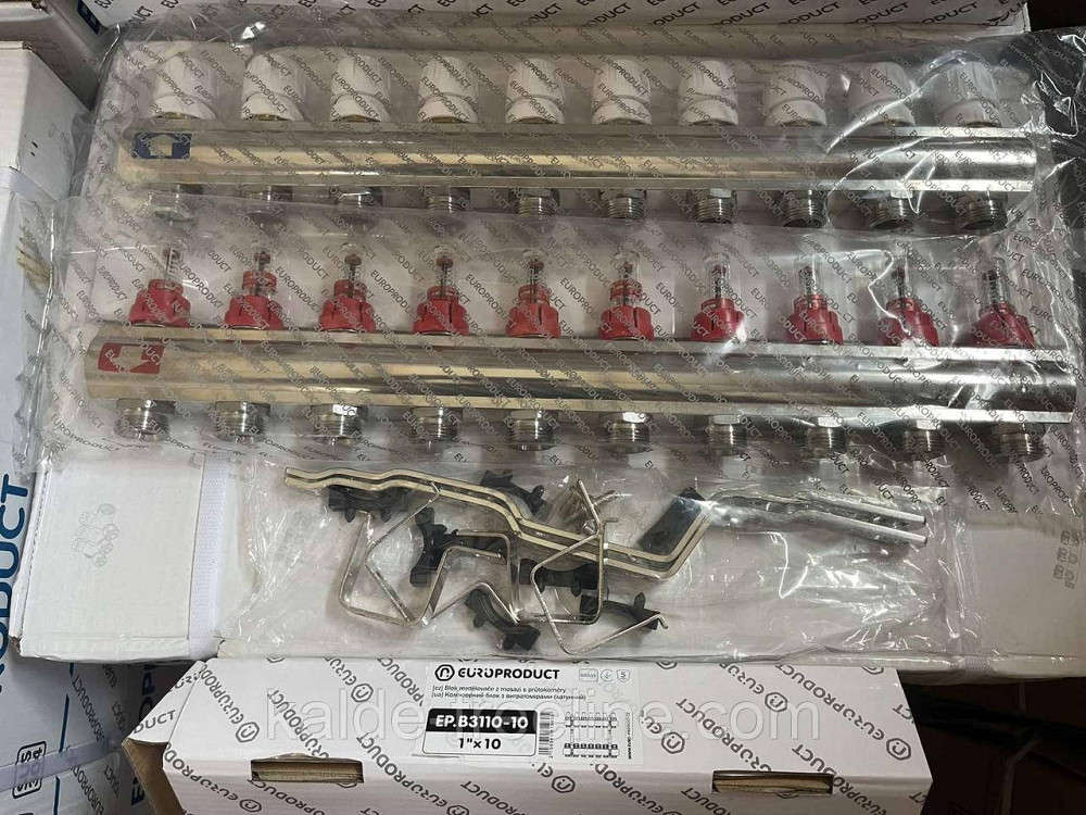 Колектор для теплої підлоги "EUROPRODUCT" на 10 контуру Харків - фото 1