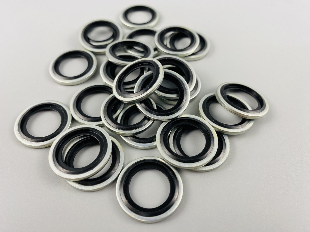 Шайба з гумовим кільцем NBR всередині (розмір 3/4), для гідравліки, олії, води, повітря. Мукачево - фото 6