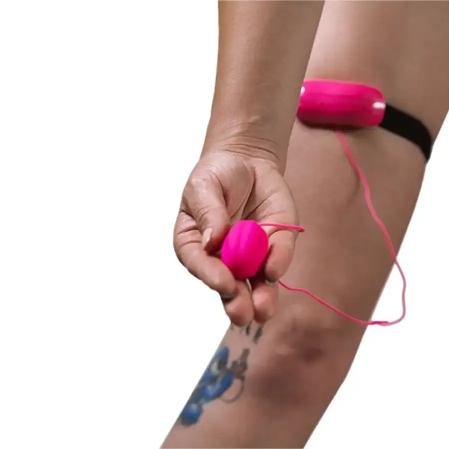 Виброяйце Adrien Lastic Playball для стимуляції точки А, з турборежимом, кріплення до ноги Львів - фото 4