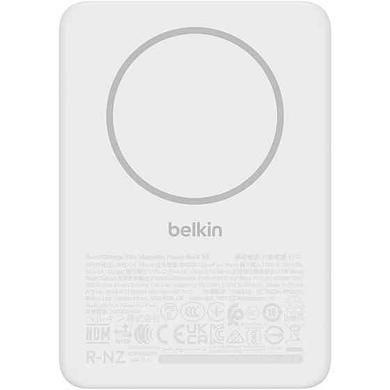 Універсальна мобільна батарея Belkin Power Bank Slim Magnetic 5000 mAh 15 W White (BPD010HQWH) ( 14292 ) Харків