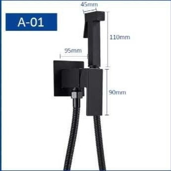 Гигиенический душ Quyanre Смеситель для биде (Черный мат) Винница - изображение 3
