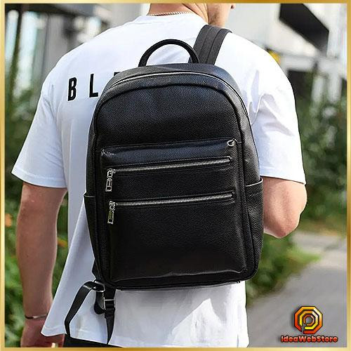 Міський чоловічий рюкзак з натуральної шкіри, практичний рюкзак-портфель для хлопця, чоловіка Tiding Київ - фото 1