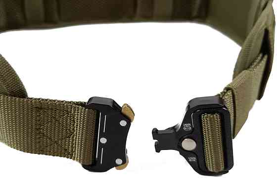 Ремінь тактичний військовий Assault Belt з пряжкою Кобра олива Коломия