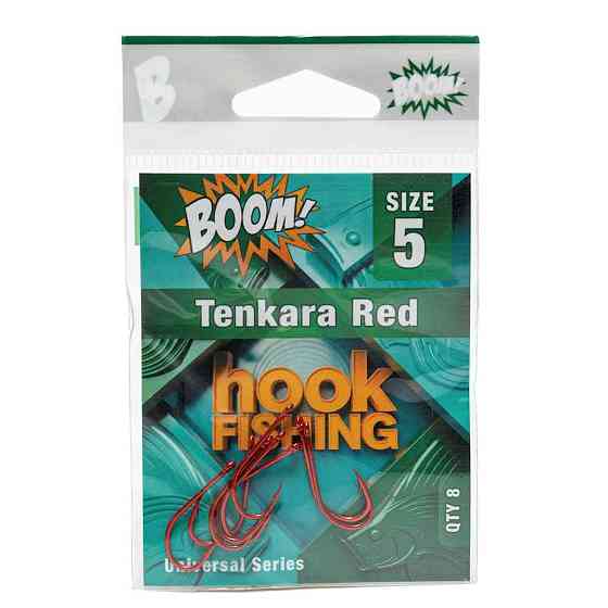 Гачок для мирної риби Tenkara Red №5 (8 шт/уп) (RED) ТМ BOOM Київ