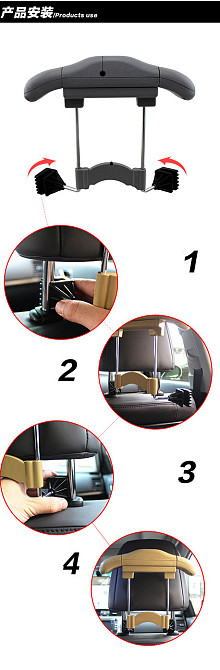 Вешалка для автомобиля раздвижная на 3 позиции!!!, автомобильная вешалка СЕРАЯ Кременчуг - изображение 5