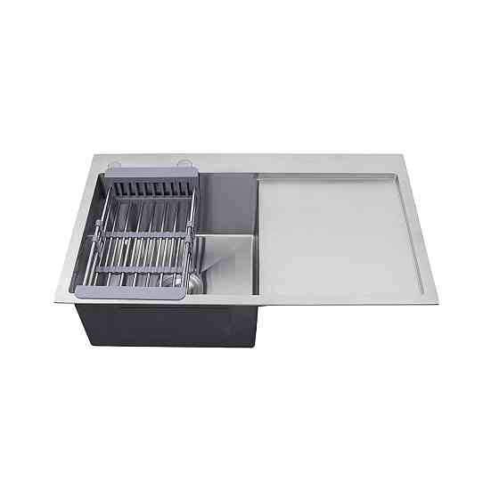 Кухонная мойка  с нержавеющей стали Kroner KRP Gebürstet - 78х49LHM  (3/1 мм) Киев