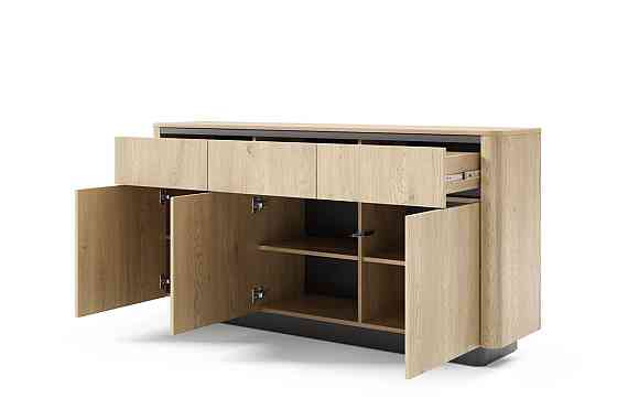 Комод Perfect Home Торро / Torro 3D3S/163 3-дверний з 3 шухядами Дуб кремона/чорний (PFH-091415) Дніпро