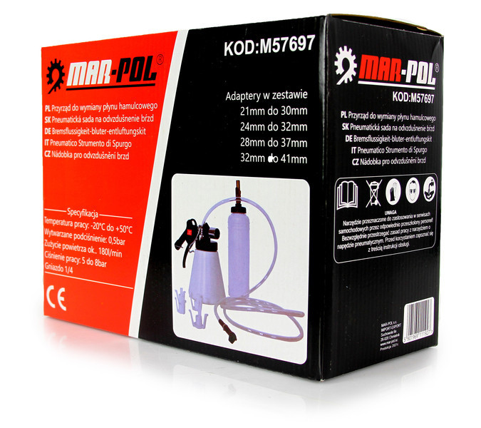 Набір для заміни, прокачування або чищення гальмівної рідини 5-8 бар Mar-Pol (M57697) Нововолинськ - фото 10