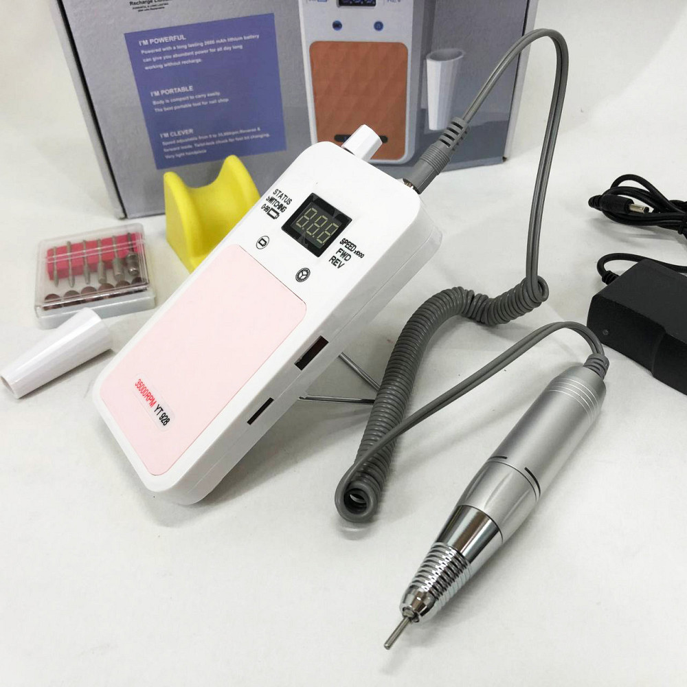 Апарати для зняття гель-лаку Nail Drill YT-928 белый, Фрезер побутовий манікюрний, EN-326 Фрезер манікюрний Київ - фото 2