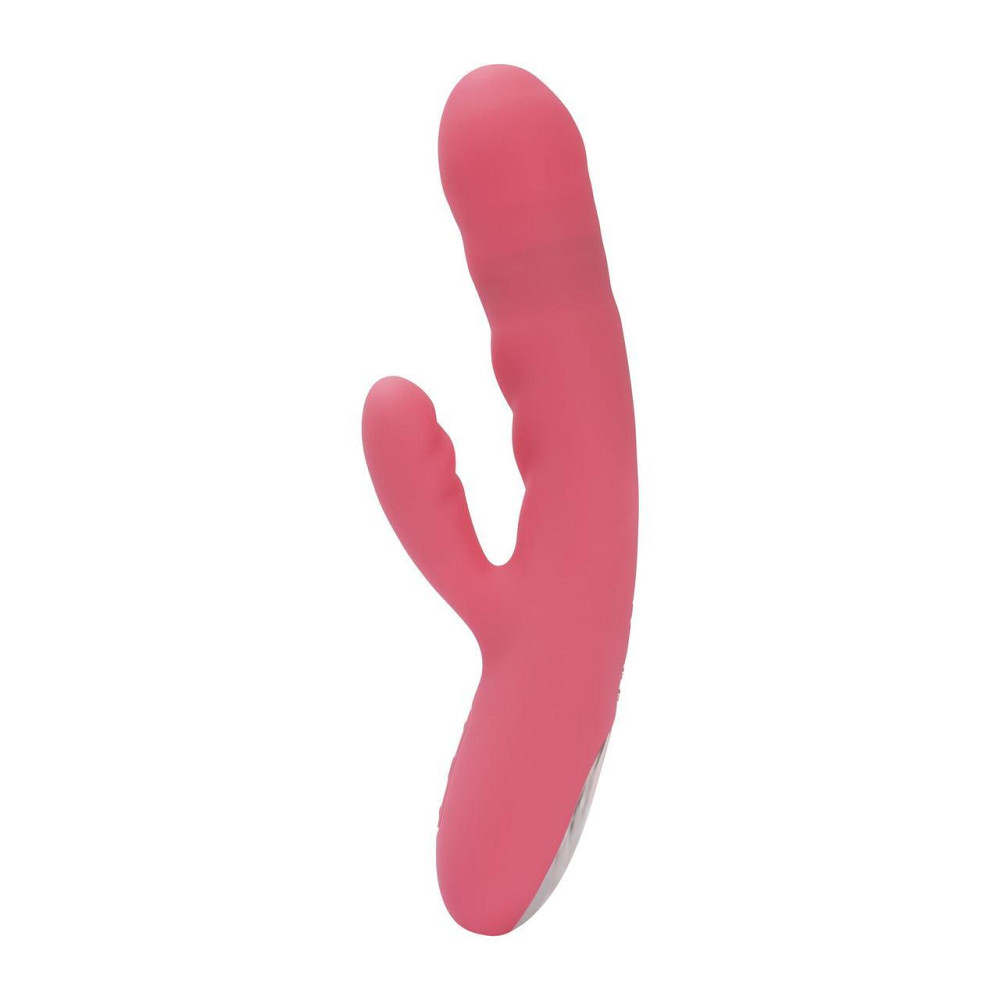 Вибратор-кролик Svakom Avery Strawberry Pink с двигающимся стволом, движение вперед-назад Sex Aura Киев - изображение 1