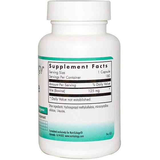 Экстракт бычьей желчи Nutricology Ox Bile 180 капс Киев