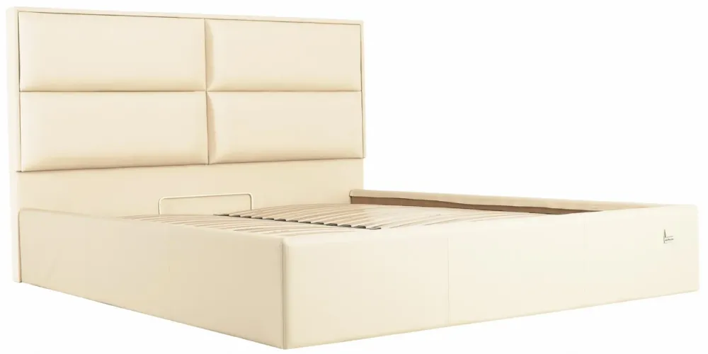 Кровать Двуспальная Sheffield Comfort 180 х 200 см Fly 2207 С подъемным механизмом и нишей для белья Бежевый Днепр - изображение 3