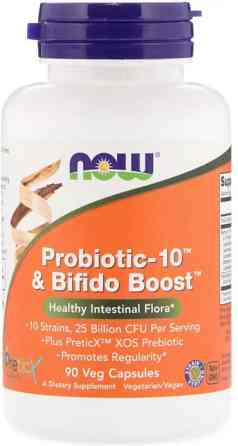 Пробіотик-10 з Bifido Boost Now Foods Probiotic-10 25 млрд КОЕ 90 вег капс Київ