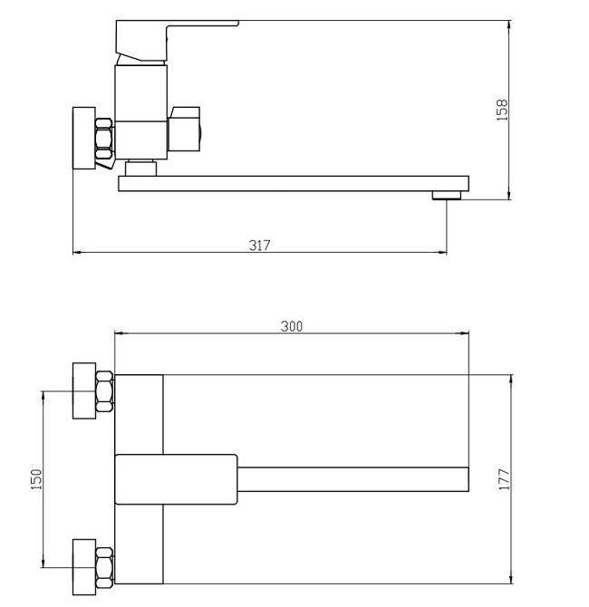Змішувач для ванни Mixxus Trinity 006    ( MI6273 ) 36087 Харків - фото 2
