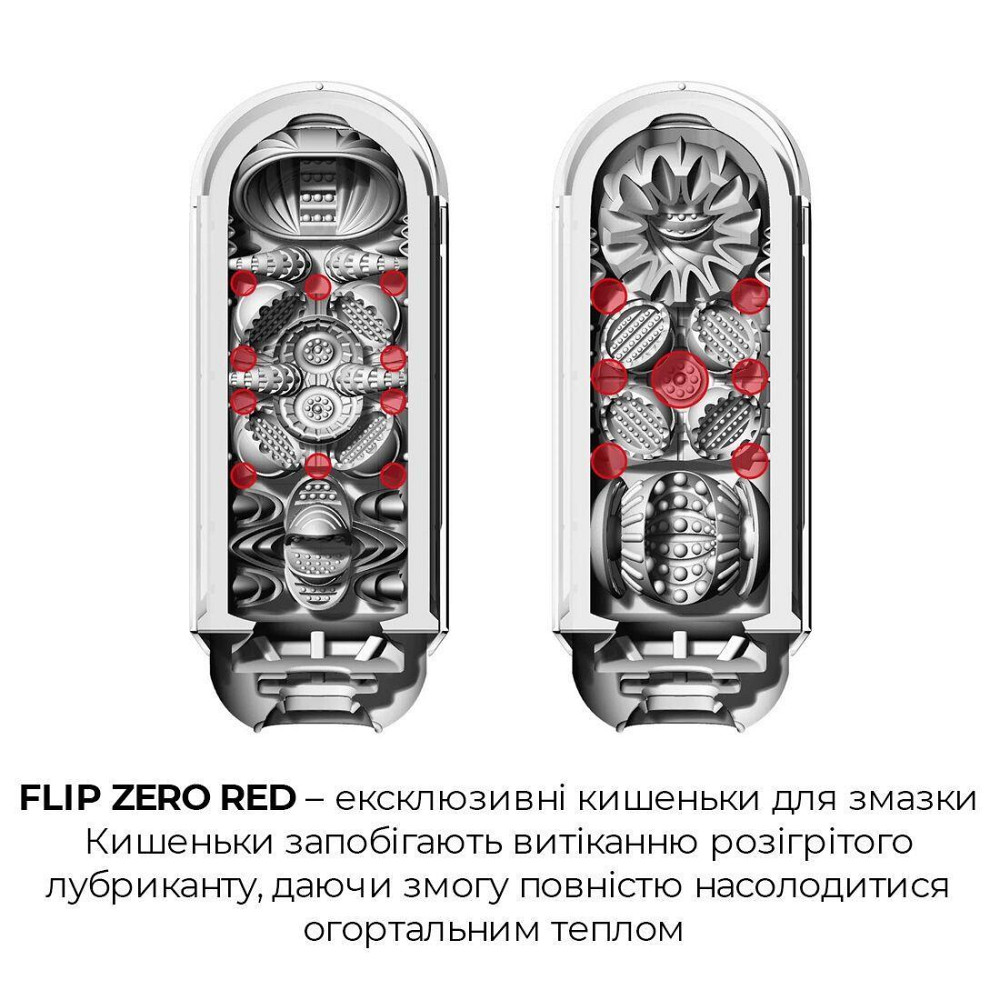 Набір мастурбатора із нагрівачем Tenga Flip Zero Red + Flip Warmer Sex Aura Київ - фото 5