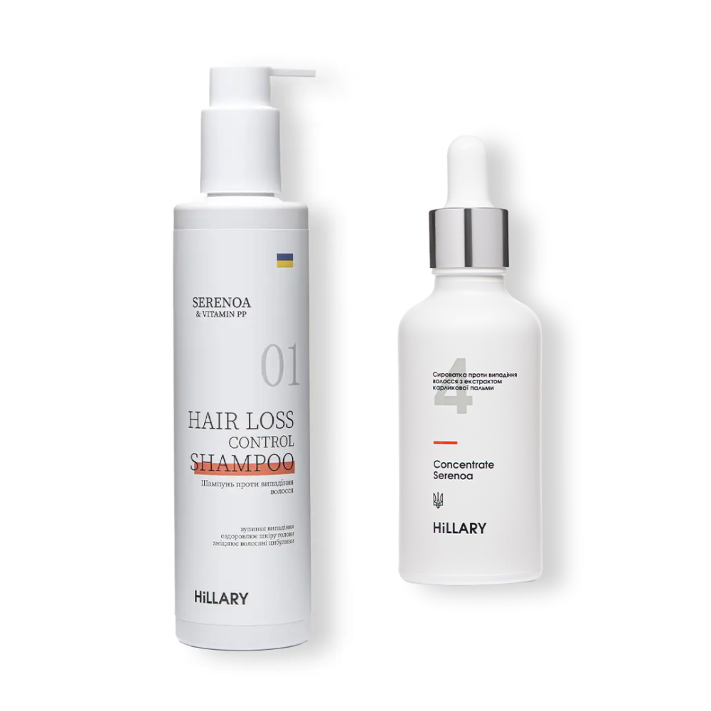 Шампунь + Cыворотка против выпадения волос Hillary Serenoa & РР Hair Loss Control Киев - изображение 1
