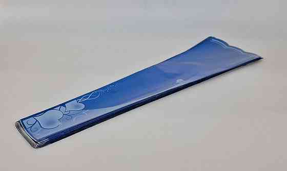 Конусне паковання під квіти h80/ 9низ/21верх метал синій (100 шт.) візерунок141 (3) (100 шт) Харків