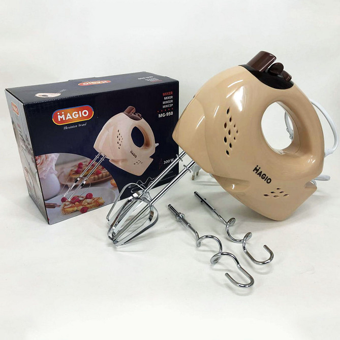 Миксер для приготовления теста и кремов, Миксер бытовой кухонный Ручной кухонный для кондитера TX-46 Львов - изображение 3