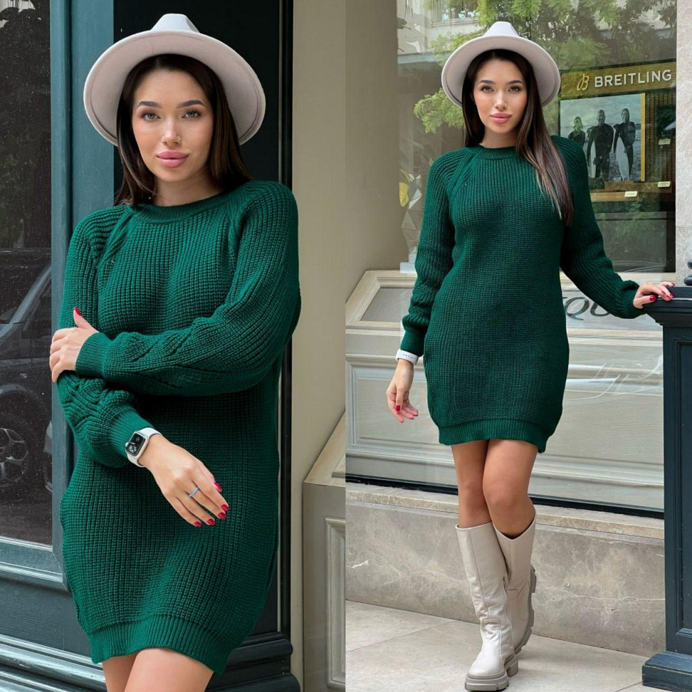 Жіноче яскраве стильне в'язане плаття туніка. 42-48р Київ - фото 6