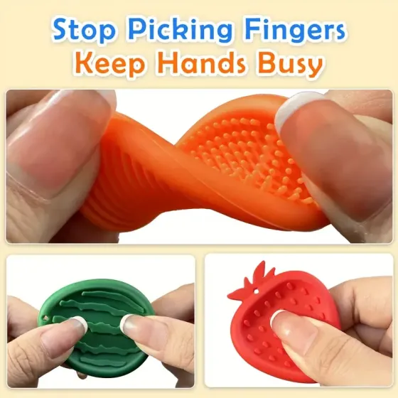 Сенсорні іграшки-камінці антистрес для заспокоєння – набір 6 шт Київ