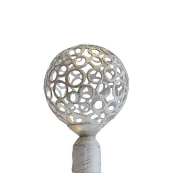 Наконечник для металевого карниза "Савона" (колір біле-золото, діаметр 16 мм) Бровари