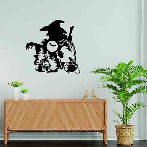 Декоративное настенное Панно «Хеллоуин», Декор на стену 90*90 см, Черный Киев