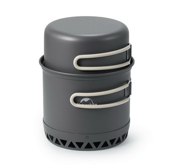 Набор посуды для кемпинга Naturehike CNK2300CJ0002 алюминий (котелок + сковорода) 1.2 л Винница - изображение 1