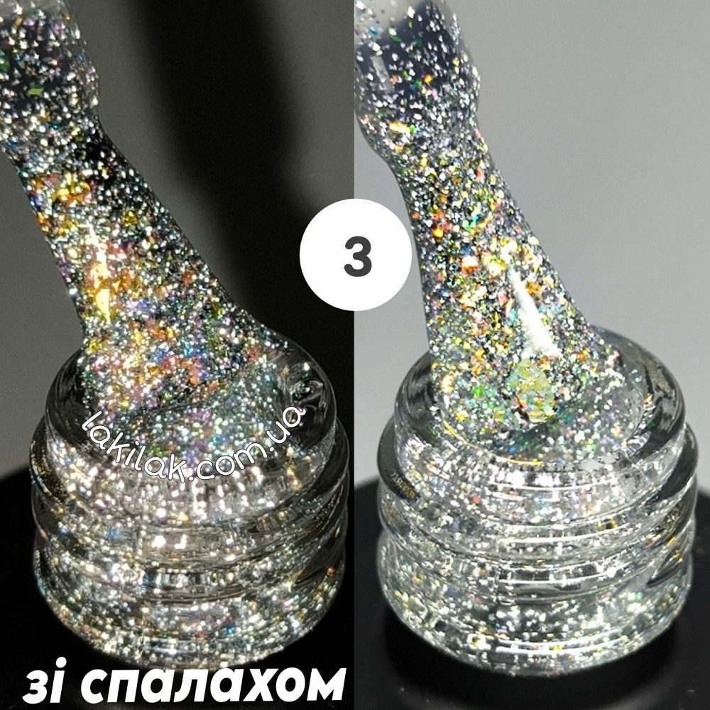 Світловідбивний гель-лак Bee Nails Disco Glitter KD03 8мл Херсон - фото 1