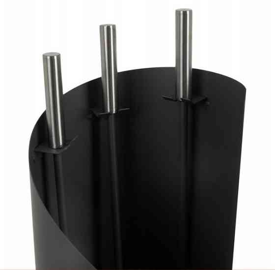 Набір камінних приналежностей 4в1 з підставкою в стилі лофт Kaminer (25970) Нововолинськ