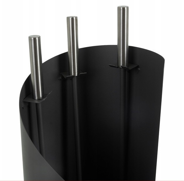 Набір камінних приналежностей 4в1 з підставкою в стилі лофт Kaminer (25970) Нововолинськ - фото 5