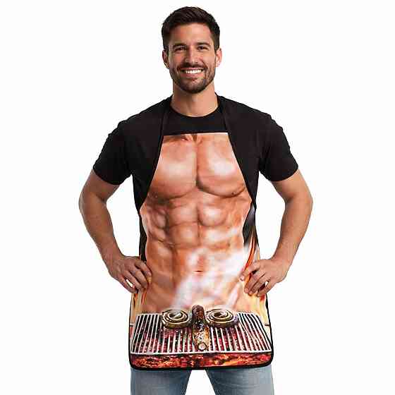 Фартук с приколом Мангальщик 75 на 60 см разноцветный Киев