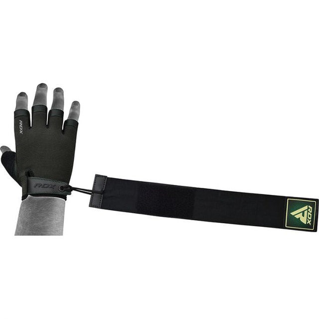 Рукавички для фітнесу RDX T2 Half Army Green PLUS-XL Каменское - изображение 2