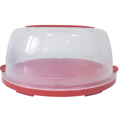 Тортовница Irak Plastik кругла 28,5 см Червона (6415) Винница - изображение 1