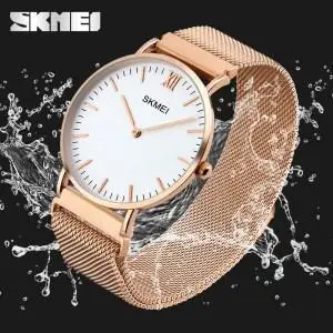 Кварцовий чоловічий годинник Skmei 1181 Large Золотистий Вінниця