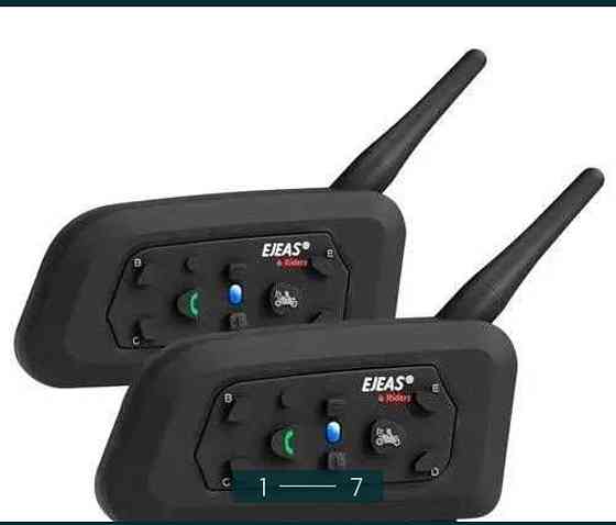 2-штуки мотогарнітура Bluetooth на шолом, Інтерком EJEAS V6 Pro1200 рація. Київ