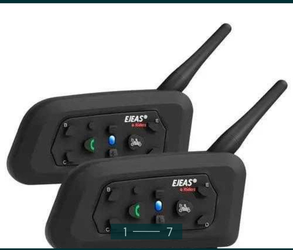 2-штуки мотогарнітура Bluetooth на шолом, Інтерком EJEAS V6 Pro1200 рація. Київ - фото 1