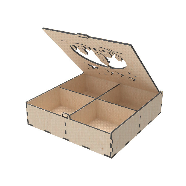 Подарункова коробка EKOSTAR 255х255х65 Київ - фото 4