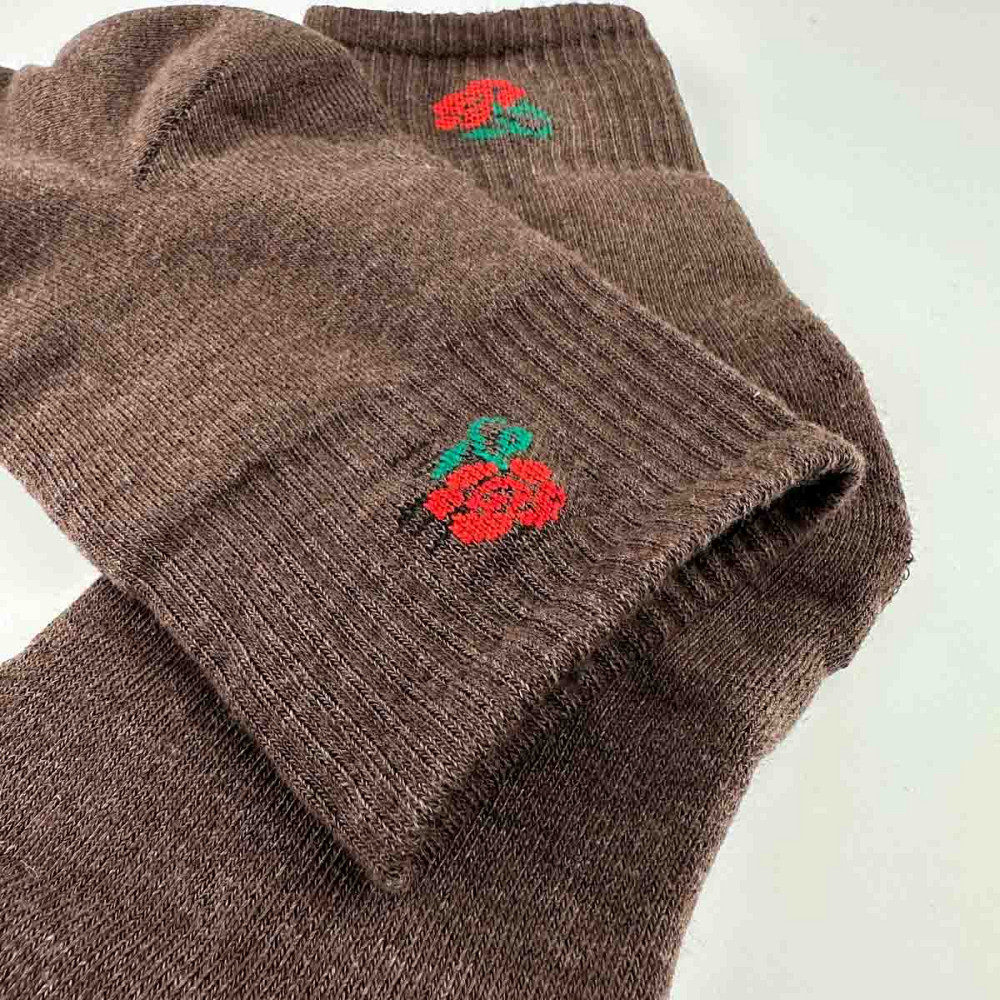 Теплі шкарпетки жіночі класичні однотонні Квітка GM Textile Високі 36-41 Коричневий Суми - фото 3