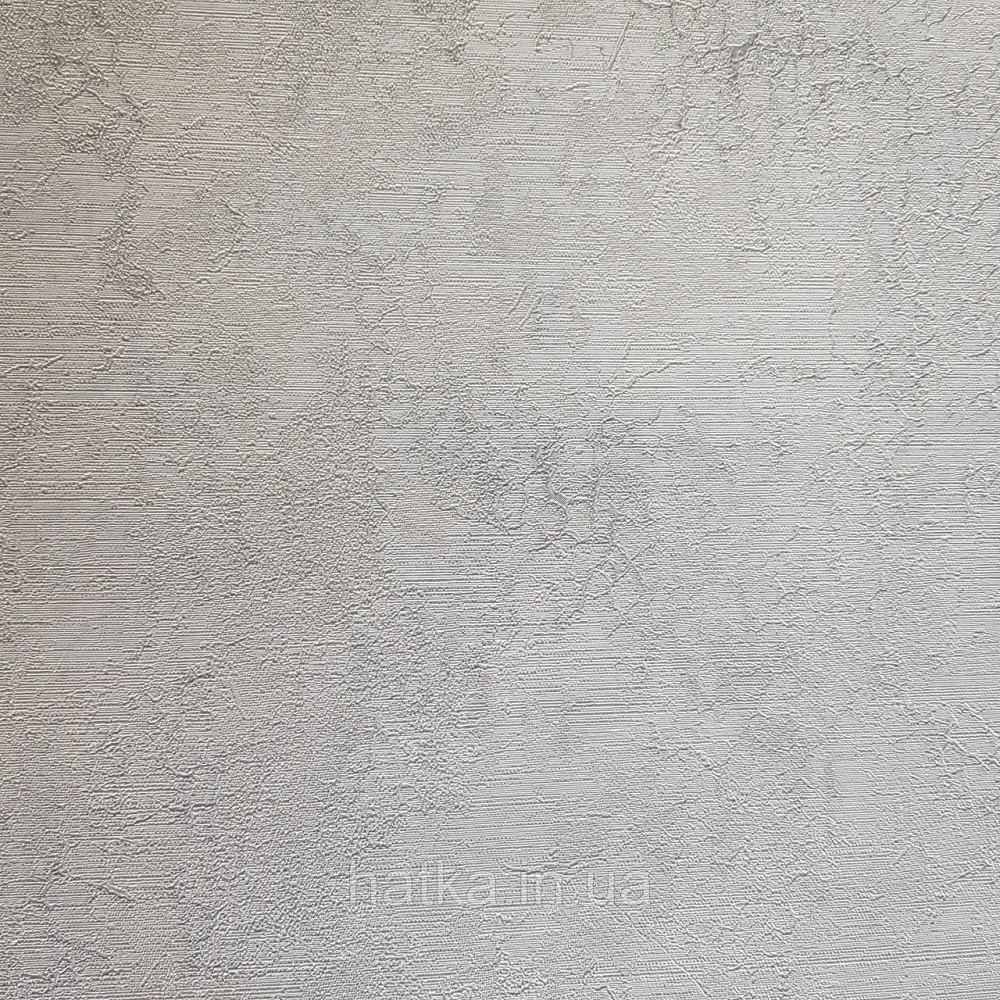 Обои метровые винил на флизелине Decowall Retro под штукатурку эффект потертости светло серые с серебром Киев - изображение 2