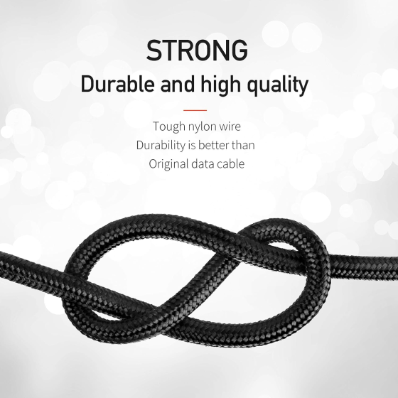 Зарядний кабель USB Type-C з нейлоновим плетенням, сертифікований MFi, кабель Apple Lightning, швидка зарядка (швидше в 2,5 рази) Київ