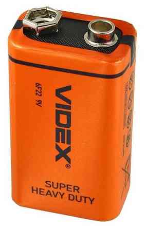 Батарейка Videx Крона 6F22 / 9V / сольова Дніпро