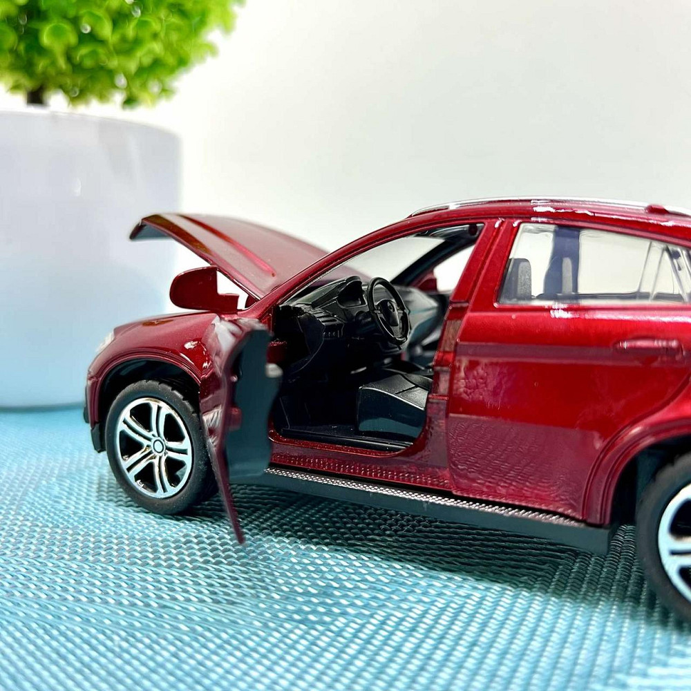 Машина джип Автосвіт BMW x6 металева інерційна 14см Червона (AP-1759) Чернигов - изображение 6