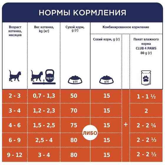 Club 4 Paws (Полуб 4 Лапи) Premium Kitten Chicken сухий корм із куркою для кошенят Запоріжжя