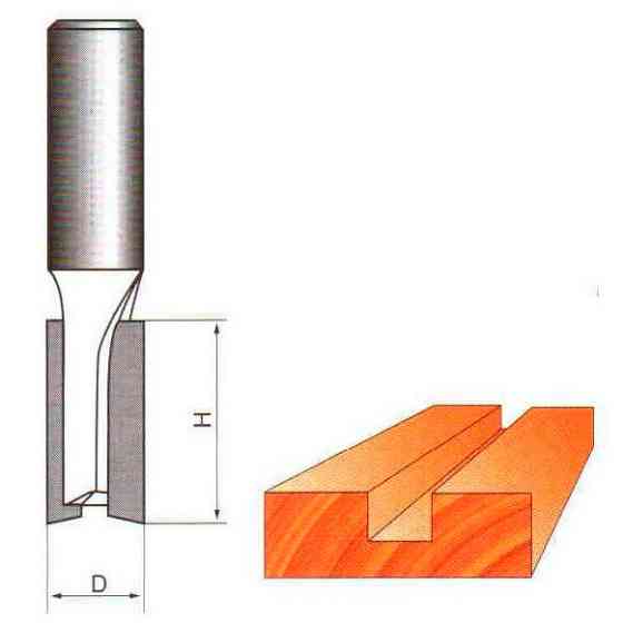 Фреза по дереву ГЛОБУС пазовая прямая 1003 D10 d6 h30 Коломыя
