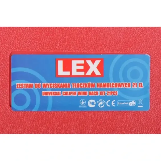 Набір інструментів LEX 21 шт – для обслуговування гальмівних колодок, професійний рівень Львів