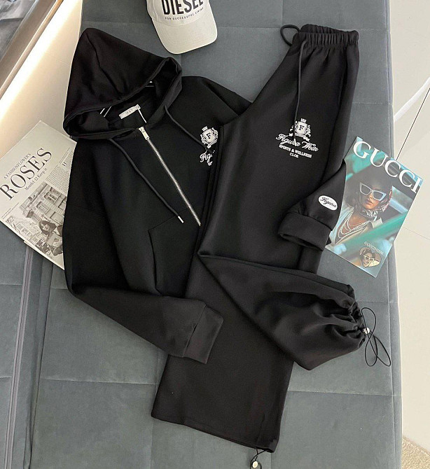 Жіночий стильний повсякденний костюм турецька двонитка Одеса - фото 1