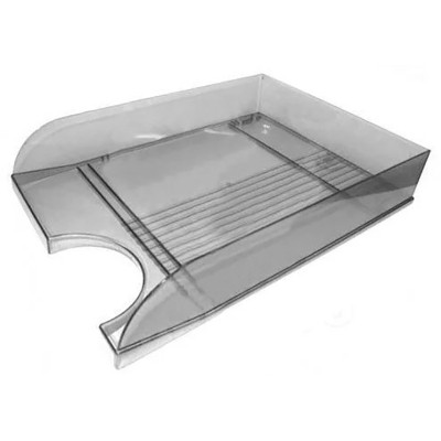 Лоток для паперів Economix горизонтальний пластик, димчастий (E31804-17) Вінниця - фото 1